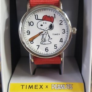 Timex Weekender Peanuts Snoopy-Baseball Watch, TW2R41400JT, NEW IN BOX WITH TAGS